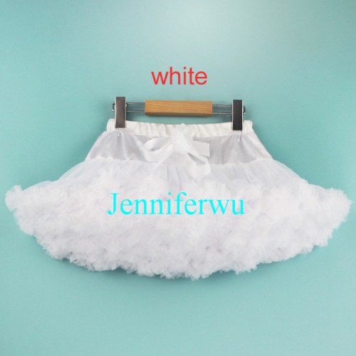 Adult /infant/girl/baby/toddler/kid Tutu Fluffy Party Skirt Soft Princess Ballet Pettiskirt Women's Dancewear white